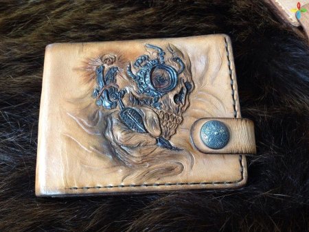 Объёмное тиснение по коже