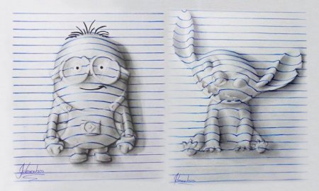 Рисунки в тетради