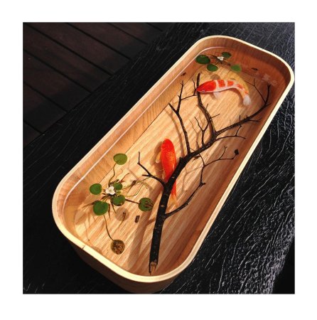 Послойная роспись эпоксидная смола дракон