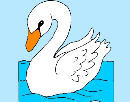 Нарисовать лебедя