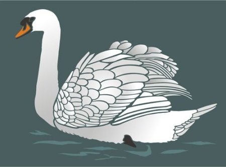 Нарисовать лебедя