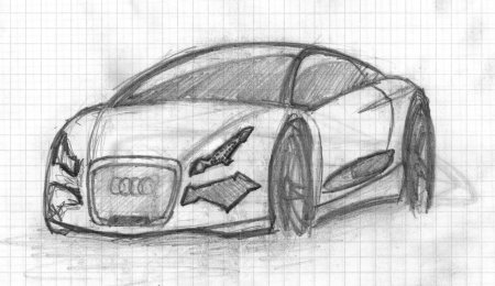 3д машина рисунок