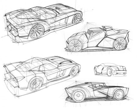 Набросок машинки