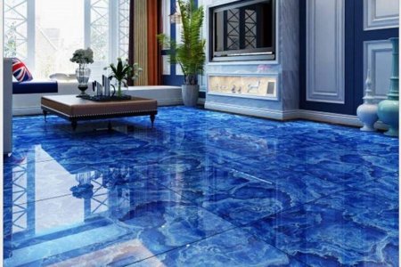 Плитка для пола синяя