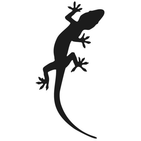 Трафарет ящерицы