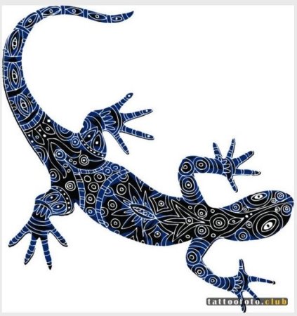 Точечная роспись геккон