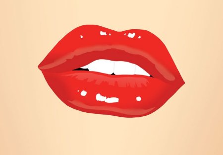 Красивые мультяшные губы