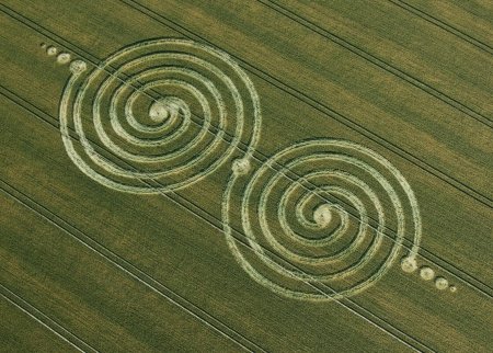 Спирали круги на полях