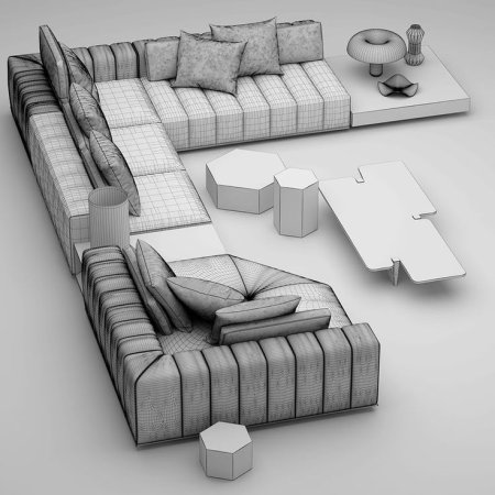 Диван Минотти 3d