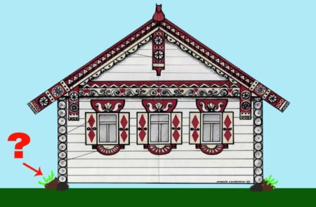 Рисование русской избы