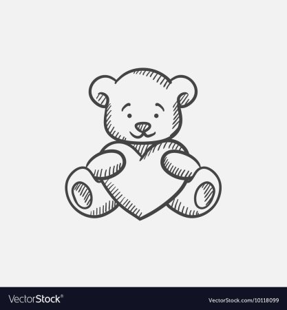 Плюшевый мишка эскиз