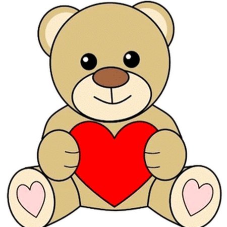 Медвежонок с сердечком