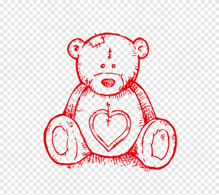 Нарисовать плюшевого медведя