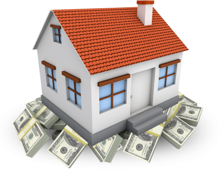 Домик на белом фоне