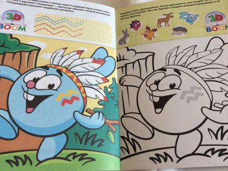 Смешарики рисунки книга