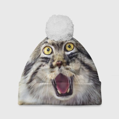 Шапка с котами