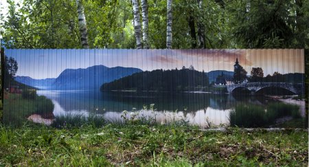 Забор из профлиста с фотопечатью