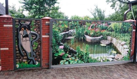 Забор с фотопечатью