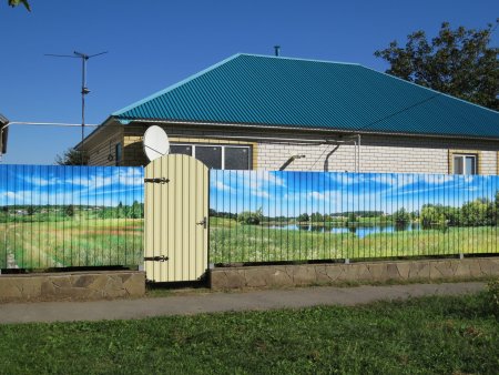 Рисунки на заборе из профлиста