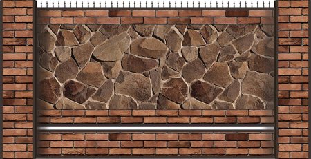 Цоколь белый камень профлист с-8