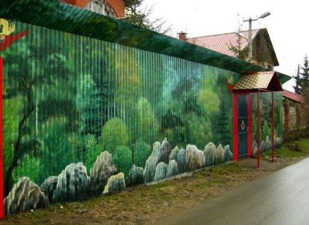 Заборный профлист с узорами