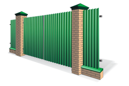 Необычный деревянный забор