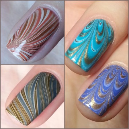 Необычный маникюр Водный