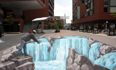 3д живопись на асфальте