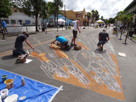 3d картины на асфальте от Эдгара Мюллера