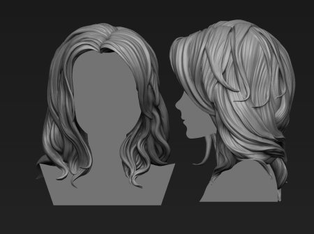 Причёски в профиль референс