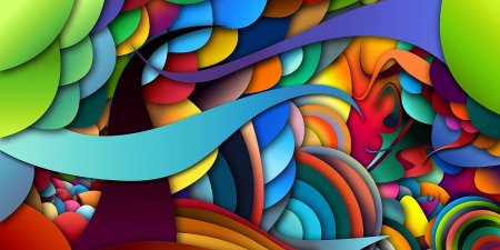 Разноцветная абстракция