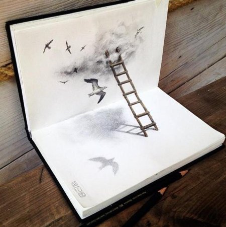 3д рисунки карандашом