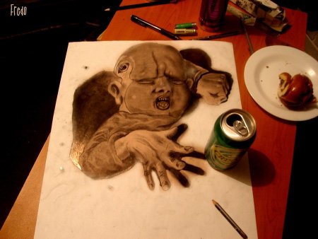 3д реальные рисунки