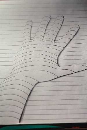 3д рисунки карандашом