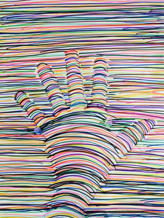 Оптическая иллюзия рука