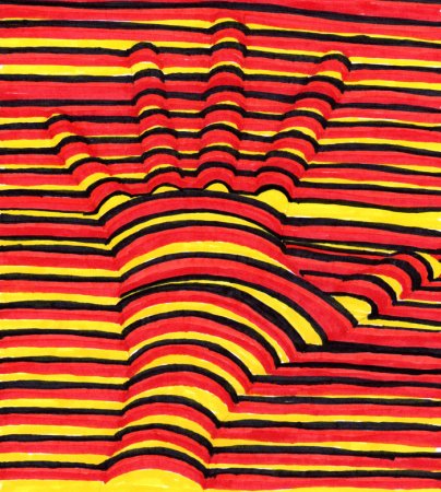 Оптическая иллюзия рука