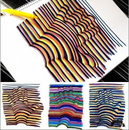 Рисование полосками