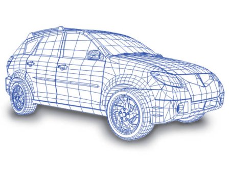 Трехмерное изображение автомобиля