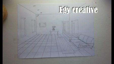 3д комната рисунок