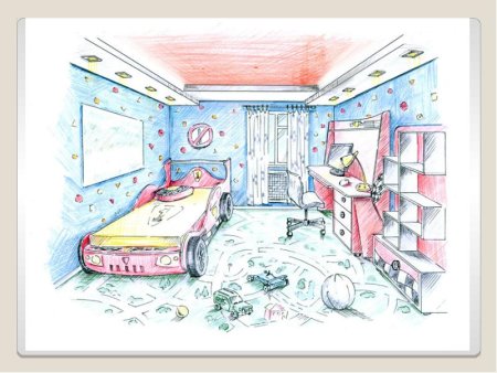 Рисунок детской комнаты