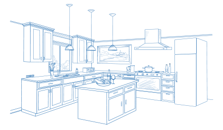 Кухня Модерн рисунок