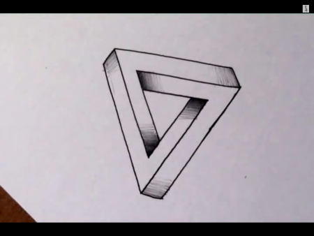 Иллюзии карандашом простые