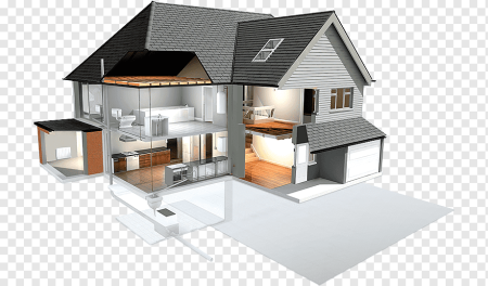 Загородный дом в разрезе