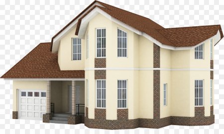 Модель дома на белом фоне