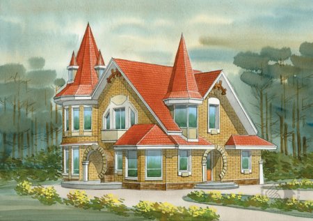 Домик с башенкой проект