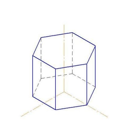 Компас 3d Призма шестигранная