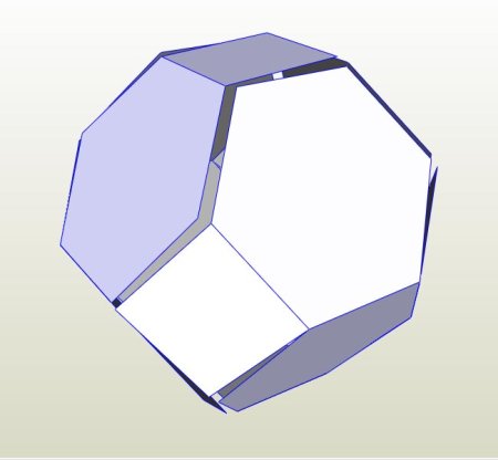 Усеченный кубооктаэдр развертка