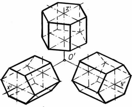 Шестиугольник чертеж 3д