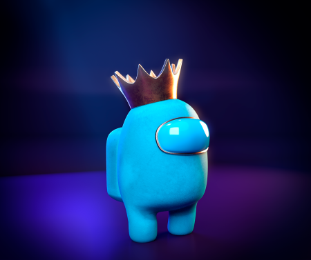 Among us с короной