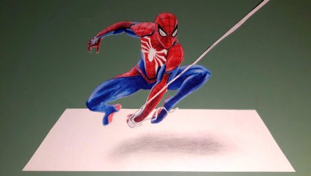 Spider man ps4 рисунок
